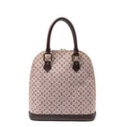 Louis Vuitton Alma Sepia Monogram Minilin Handbag — view 5