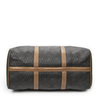 Dior Vintage Travel Boston Dark Gray Brown Honeycomb Canvas Handbag — view 6