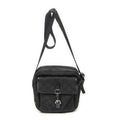 Gucci Zip Messenger Crossbody Black GG Canvas