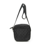 Gucci Zip Messenger Crossbody Black GG Canvas — view 5