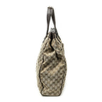 Gucci Pocket Shopping Tote Bag Beige Brown GG Canvas — view 4