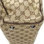 Gucci Pocket Shopping Tote Bag Beige Brown GG Canvas — view 8