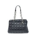 Dior Soft Shopping Tote Bag Black Kanaj Lambskin Leather