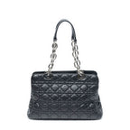 Dior Soft Shopping Tote Bag Black Kanaj Lambskin Leather — view 5