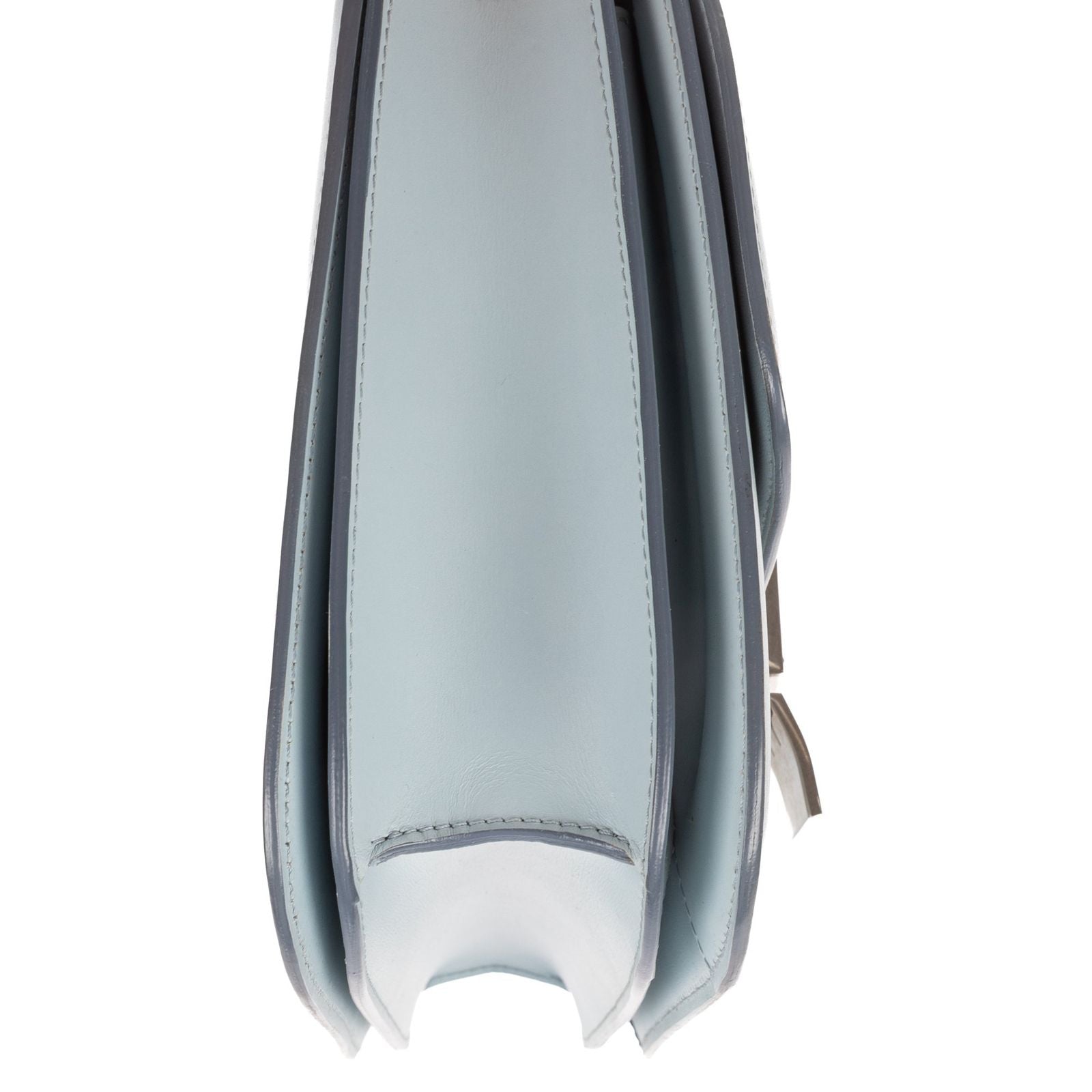 Celine Medium Classic Box Light Blue Smooth Calfskin Shoulder Bag — view 8
