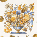Hermes Scarf Blue Ivory Orange Silk — view 3