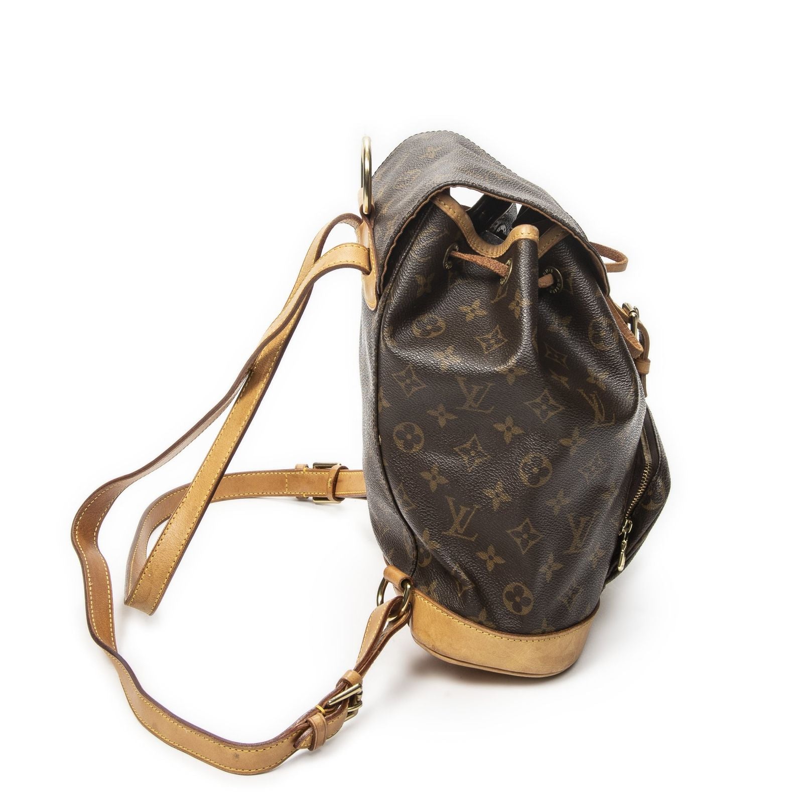 Louis Vuitton Montsouris Brown Monogram Canvas Backpack — view 4