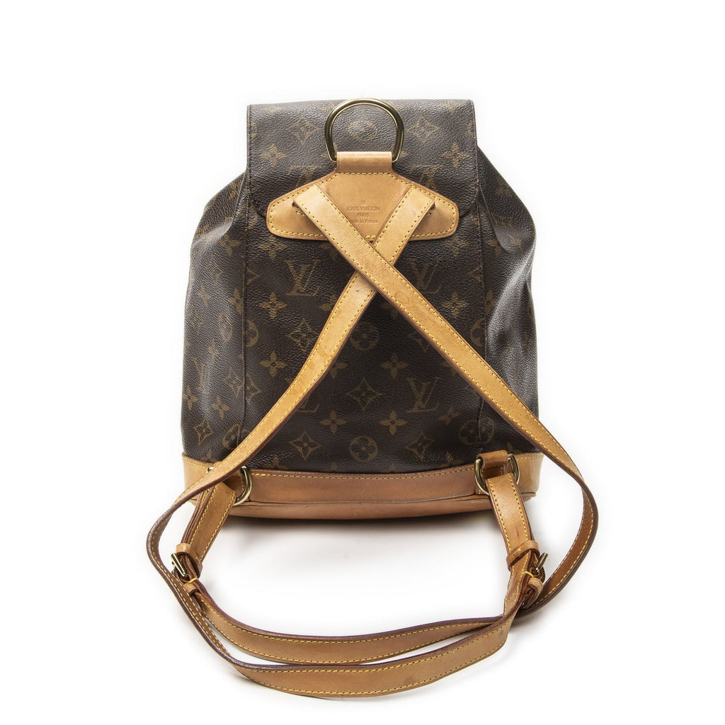 Louis Vuitton Montsouris Brown Monogram Canvas Backpack — view 5