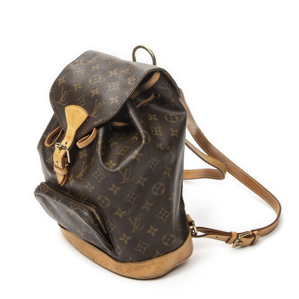 Louis Vuitton Montsouris Brown Monogram Canvas Backpack — view 2