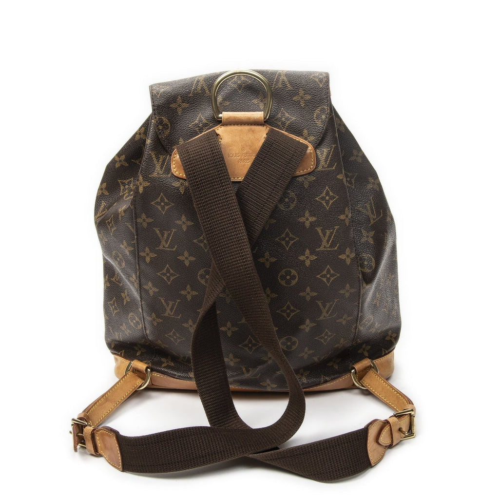 Louis Vuitton Montsouris Brown Monogram Canvas Backpack — view 5
