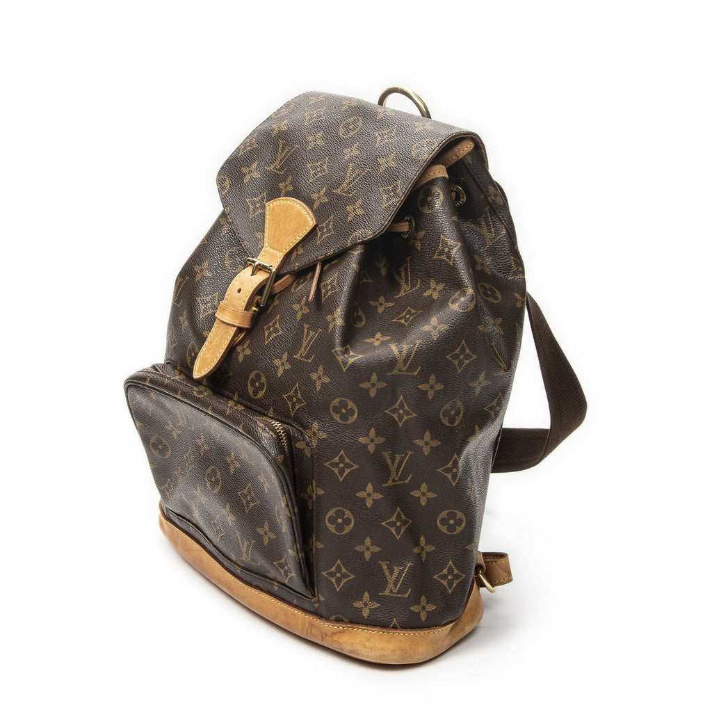 Louis Vuitton Montsouris Brown Monogram Canvas Backpack — view 2