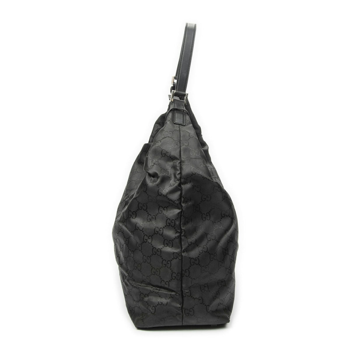 Gucci Large Zip Hobo Black GG Nylon Canvas — view 3