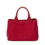 Prada Canapa Small Tote Bag Red Canvas — view 5
