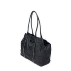 Prada Shopping Tote Bag Black Nylon Canvas — view 2