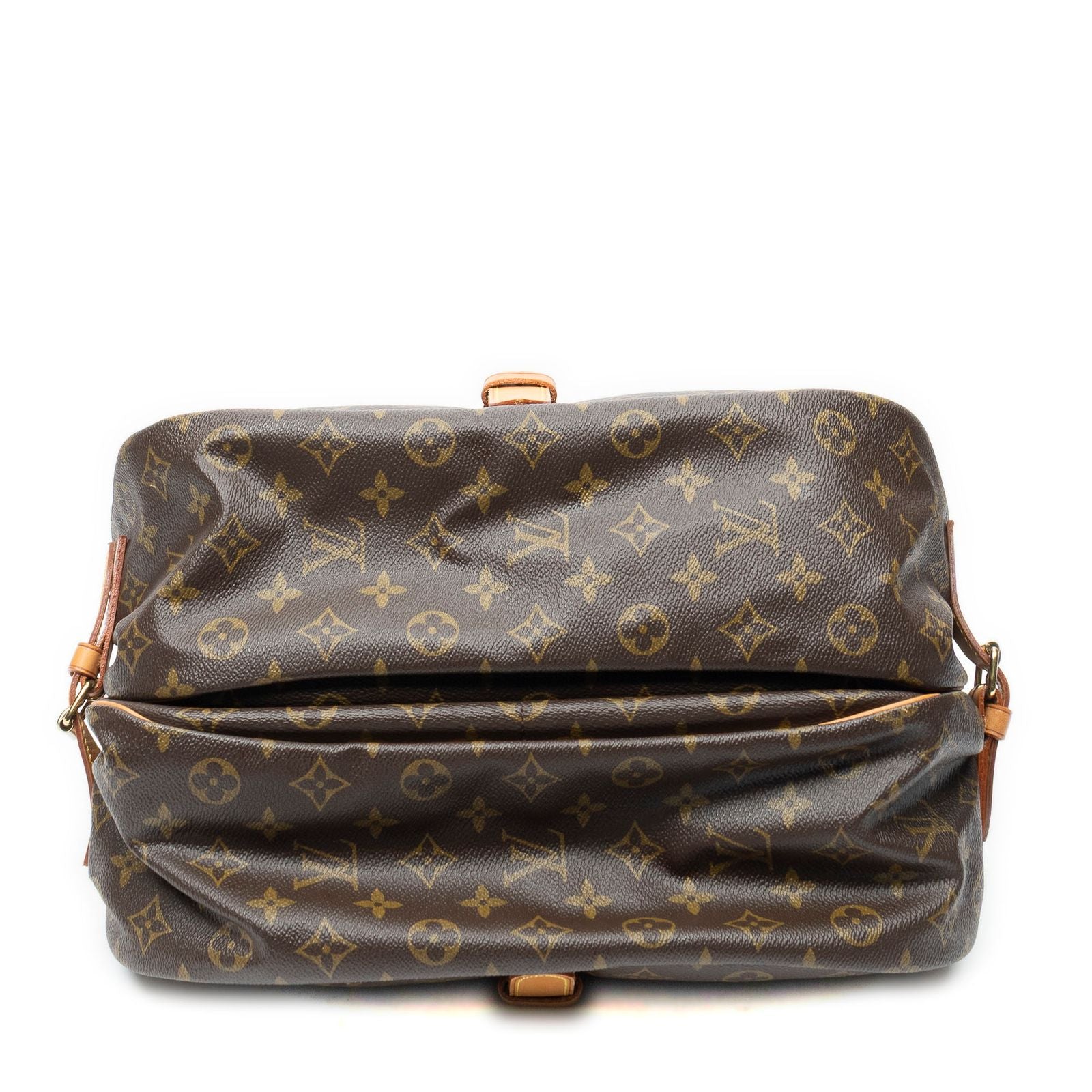 Louis Vuitton Saumur Brown Monogram Canvas Crossbody — view 6