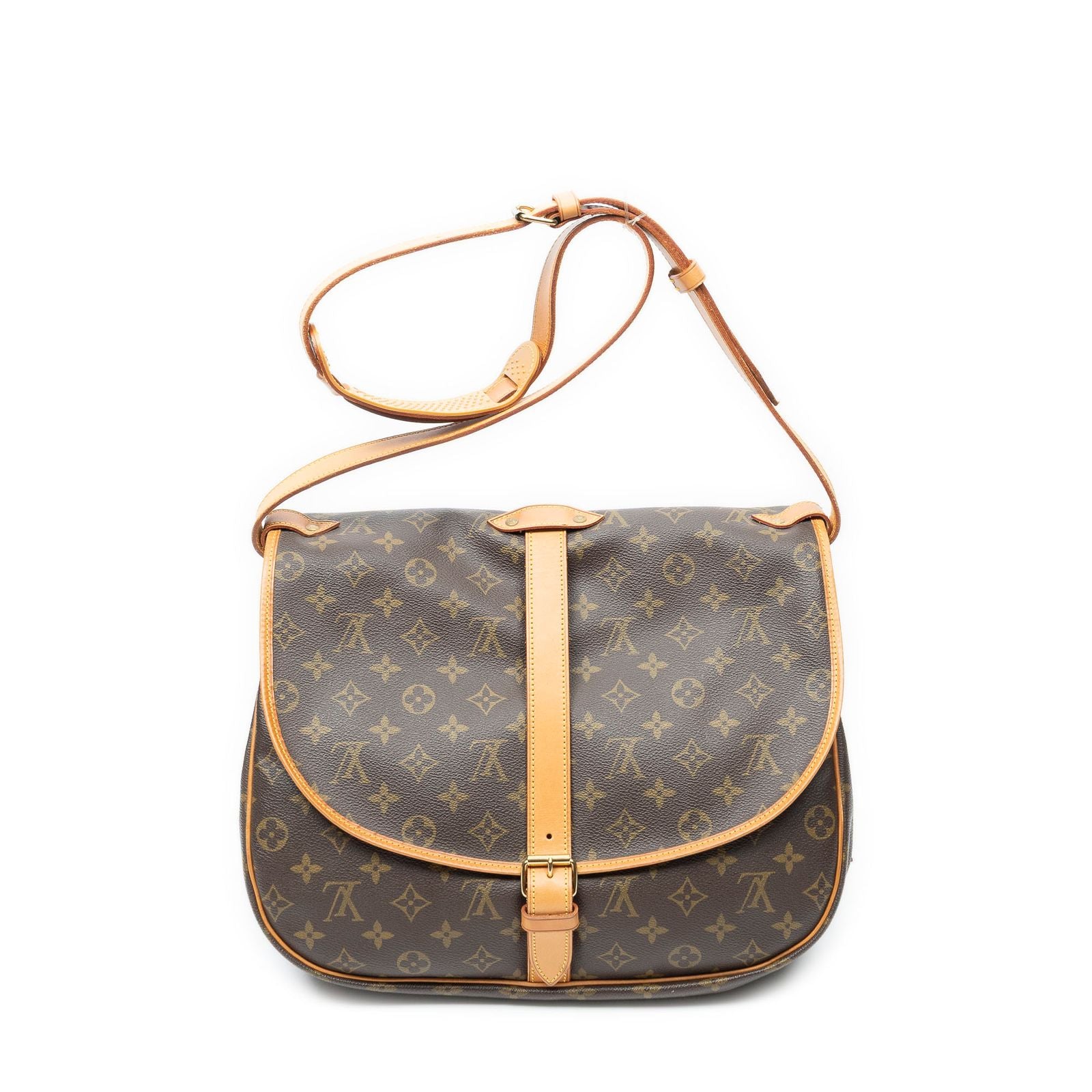 Louis Vuitton Saumur Brown Monogram Canvas Crossbody — view 5