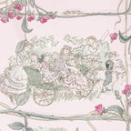 Hermes Scarf Light Pink Green Silk — view 3