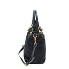 Prada Shopping Tote Bag Black Nylon Canvas — view 4