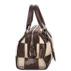 Louis Vuitton Spring Collection Mini Speedy Cube Dark Brown Beige Damier Check — view 4