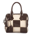 Louis Vuitton Spring Collection Mini Speedy Cube Dark Brown Beige Damier Check