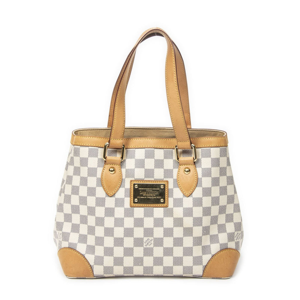 Louis Vuitton Hampstead Ivory Damier Azur Tote Bag