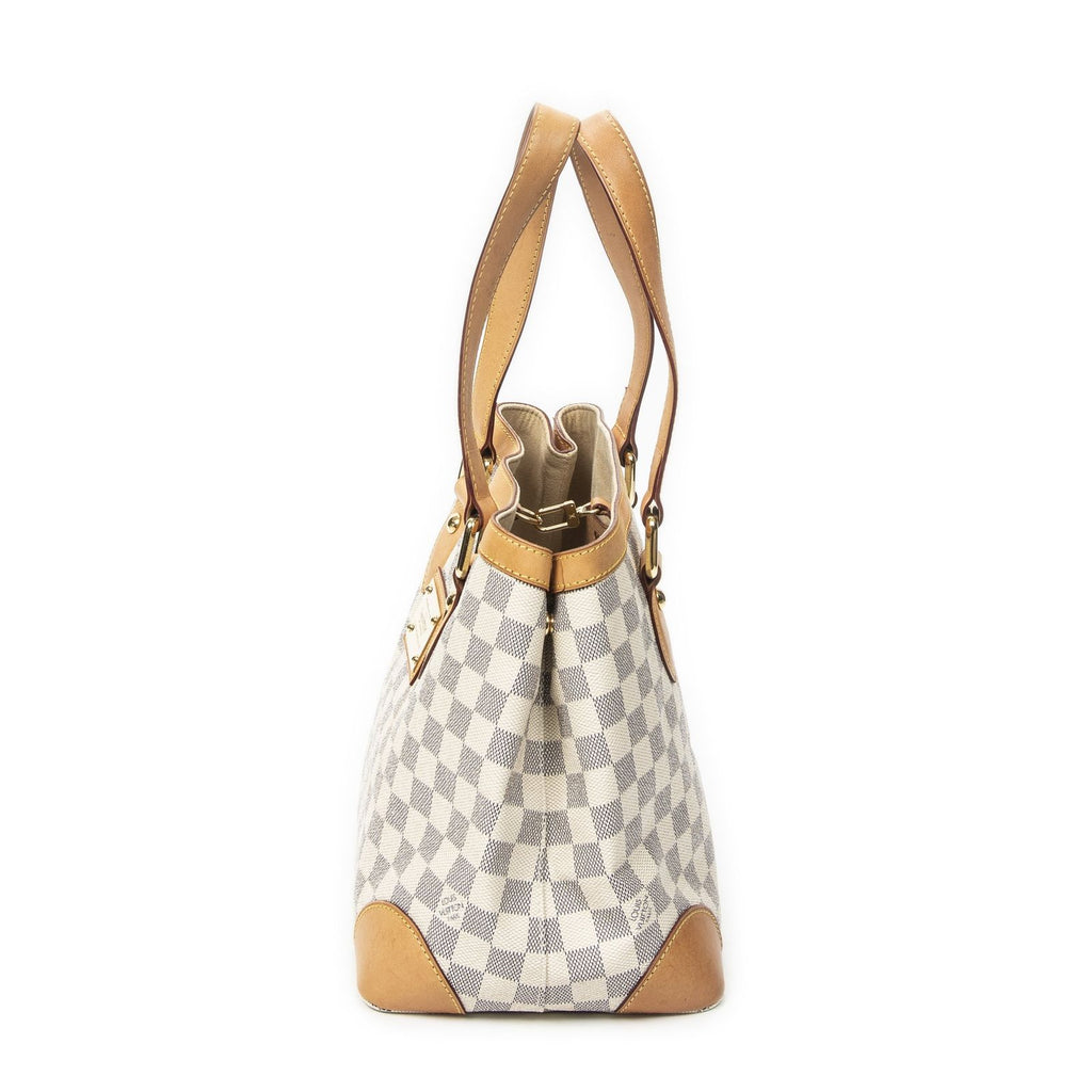 Louis Vuitton Hampstead Ivory Damier Azur Tote Bag — view 3
