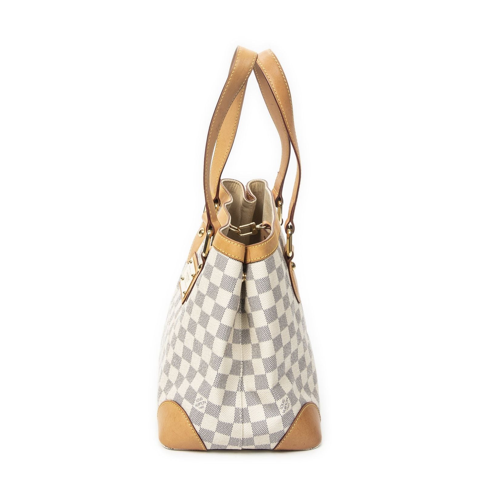 Louis Vuitton Hampstead Ivory Damier Azur Tote Bag — view 3