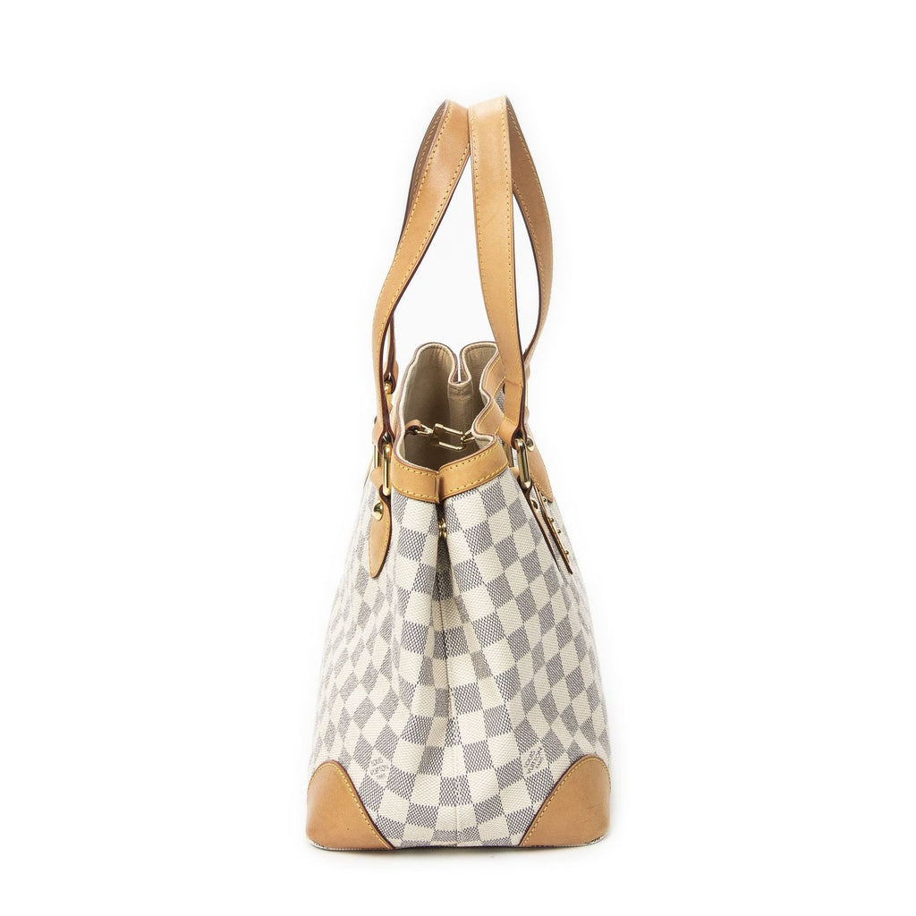 Louis Vuitton Hampstead Ivory Damier Azur Tote Bag — view 4