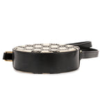 Celine Round Purse Crossbody Black Beige Triomphe Embroidery Canvas — view 6