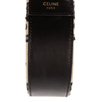 Celine Round Purse Crossbody Black Beige Triomphe Embroidery Canvas — view 8