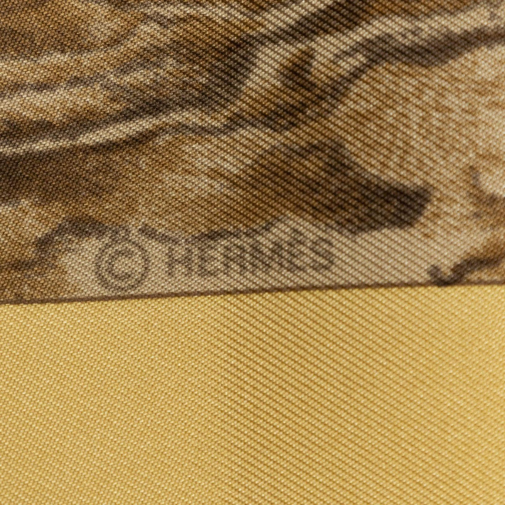 Hermes Scarf Gold Green Brown Silk — view 4