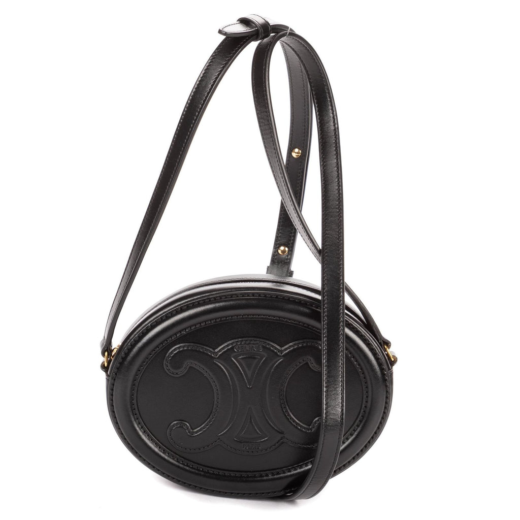 Celine Oval Crossbody Black Smooth Calfskin