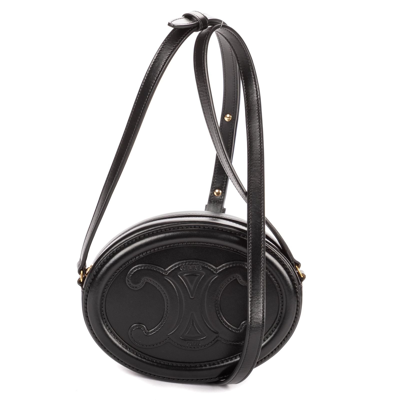 Celine Oval Crossbody Black Smooth Calfskin