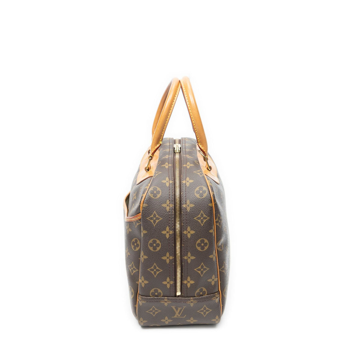 Louis Vuitton Deauville Brown Monogram Canvas Handbag — view 3