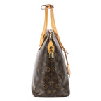 Louis Vuitton Lock It Vertical Brown Monogram Canvas Shoulder Bag — view 4