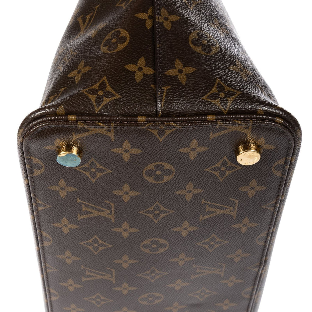 Louis Vuitton Lock It Vertical Brown Monogram Canvas Shoulder Bag — view 8