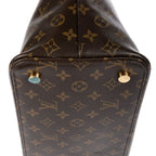 Louis Vuitton Lock It Vertical Brown Monogram Canvas Shoulder Bag — view 8
