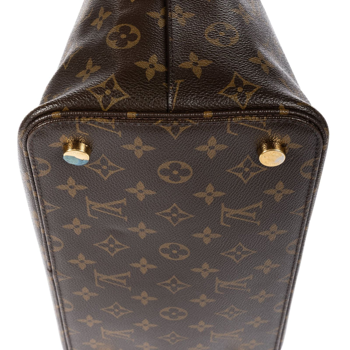 Louis Vuitton Lock It Vertical Brown Monogram Canvas Shoulder Bag — view 7