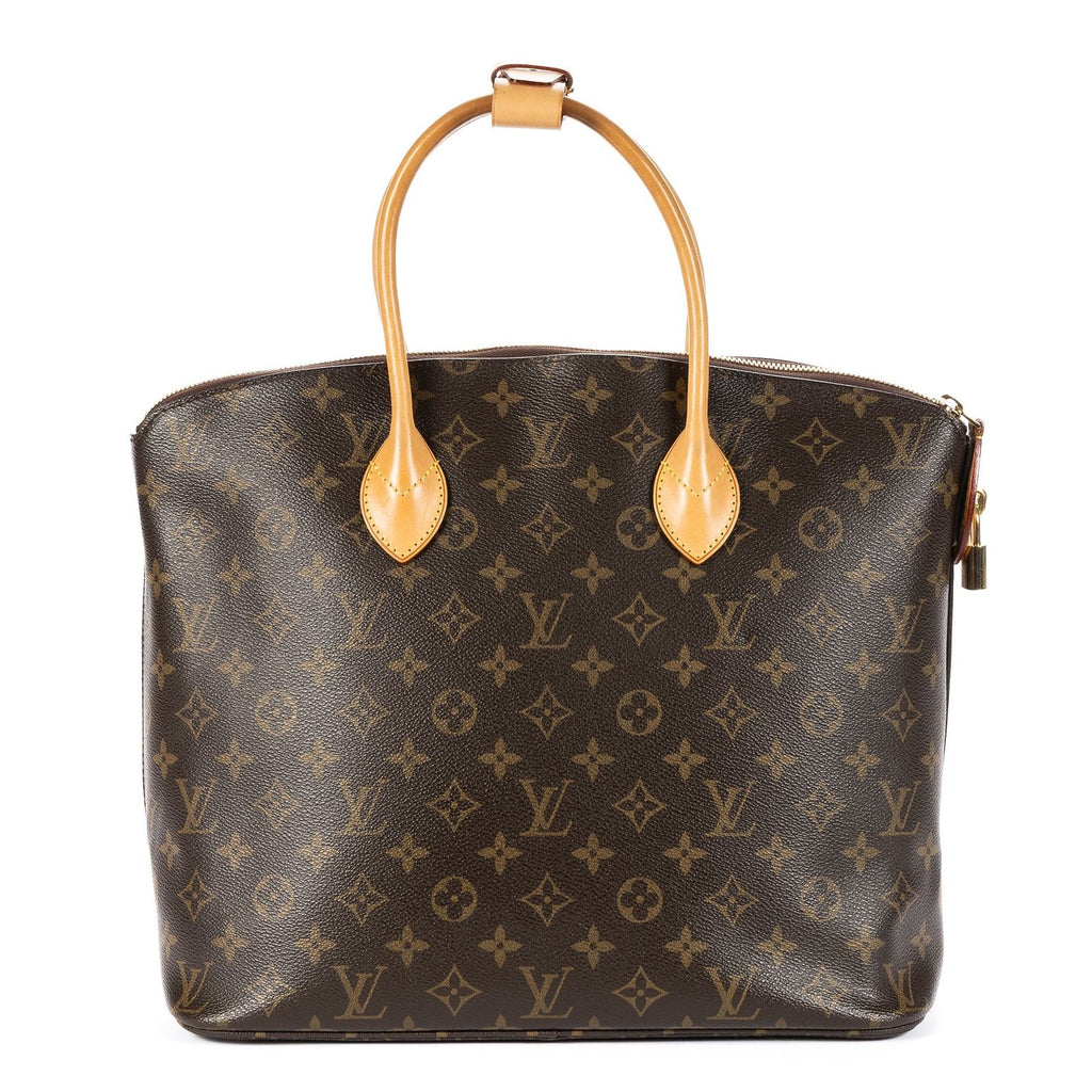 Louis Vuitton Lock It Vertical Brown Monogram Canvas Shoulder Bag — view 5
