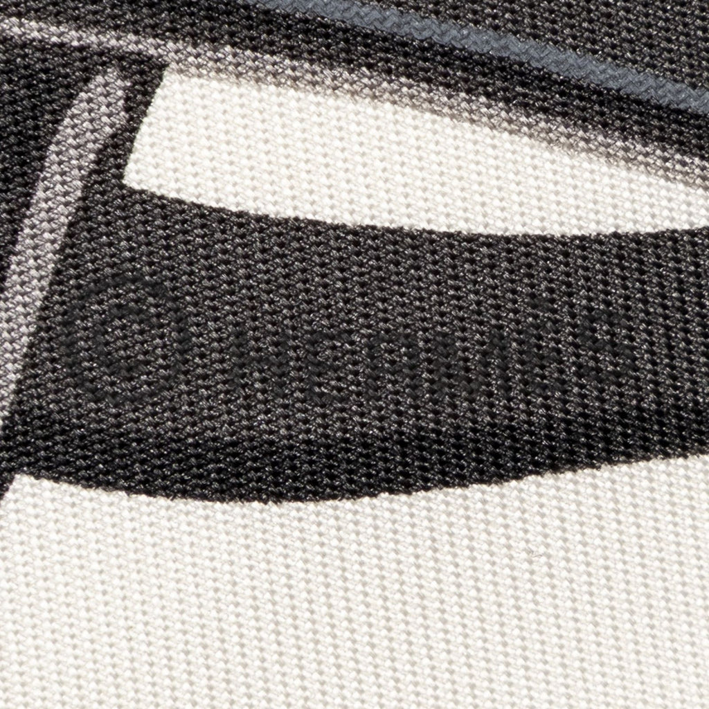 Hermes Scarf Black Ivory Twill Silk — view 4