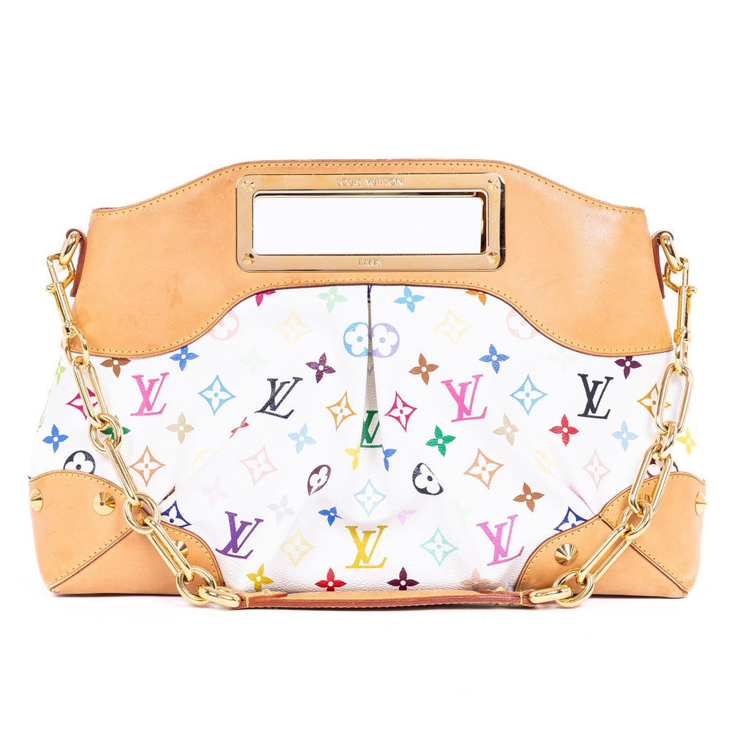 Louis Vuitton Judy White Multicolor Monogram Handbag — view 5