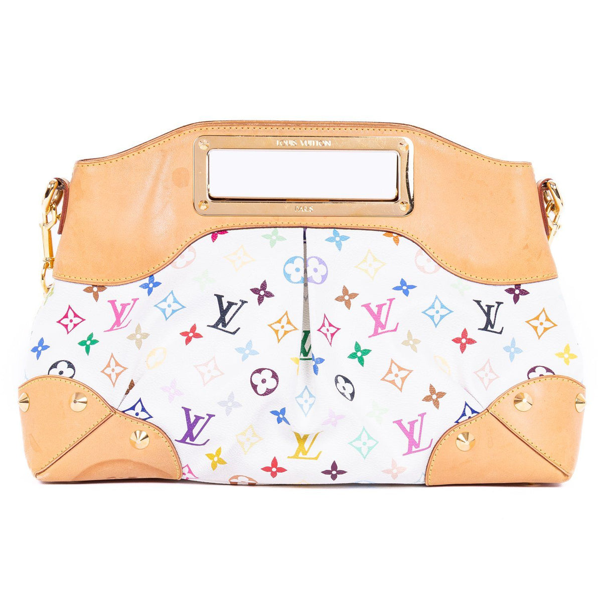 Louis Vuitton Judy White Multicolor Monogram Handbag