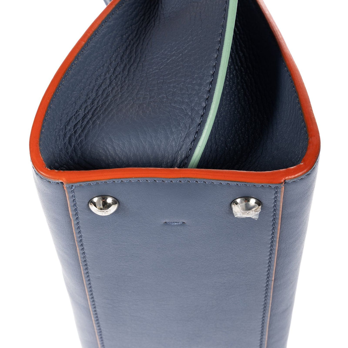 Fendi Mini Light Blue Calfskin Leather Shoulder Bag — view 8