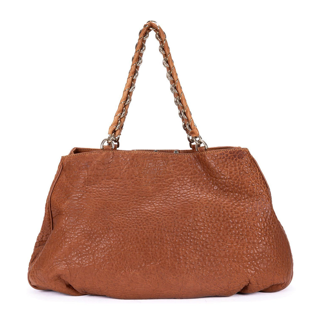Fendi Small Hobo Tan Textured Leather — view 5