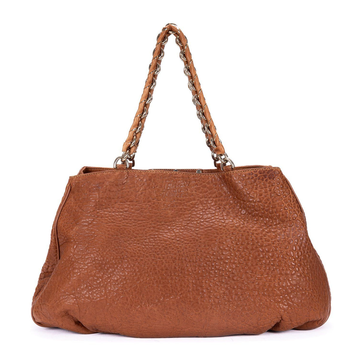 Fendi Small Hobo Tan Textured Leather — view 5
