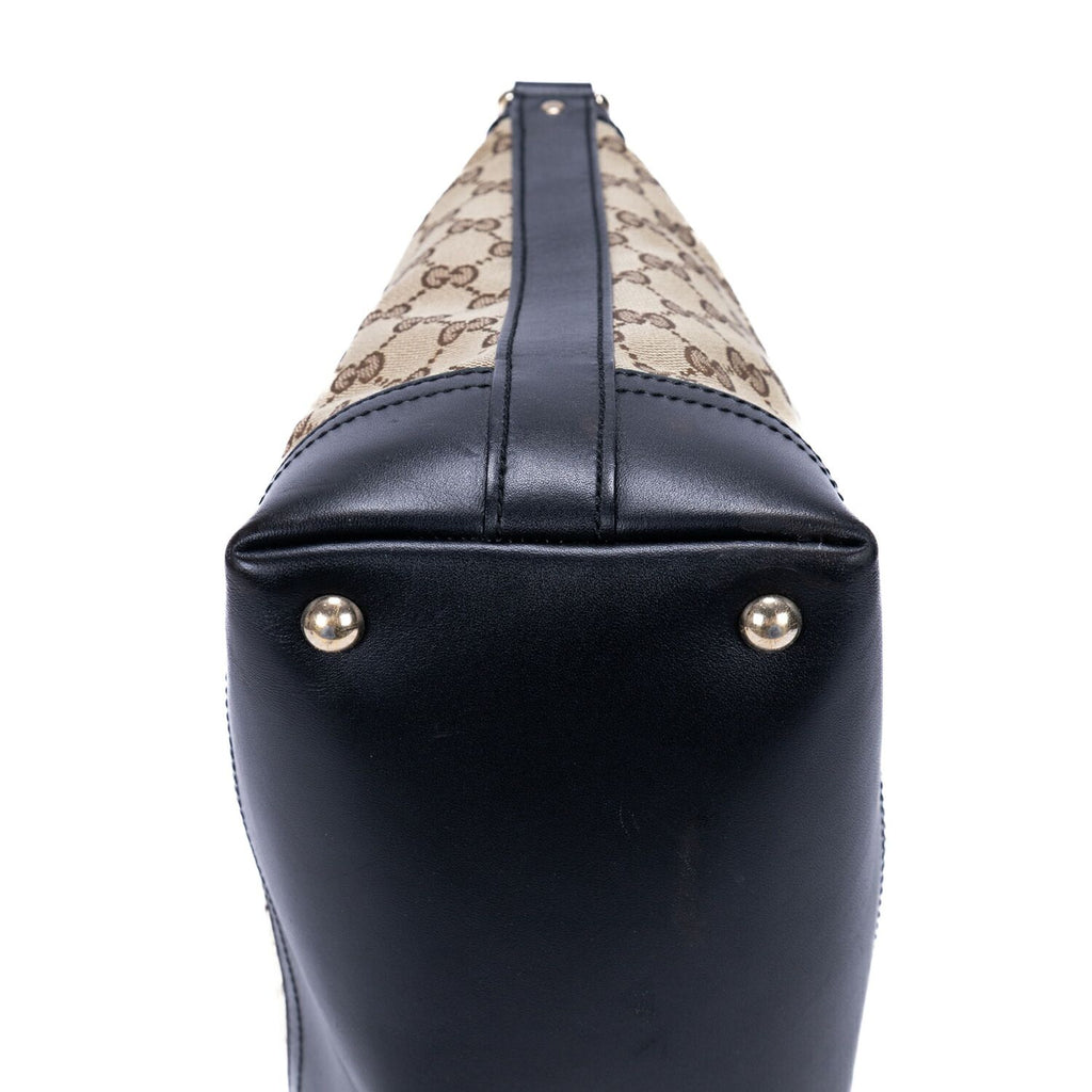 Gucci Zip Hobo Beige Black GG Canvas — view 7