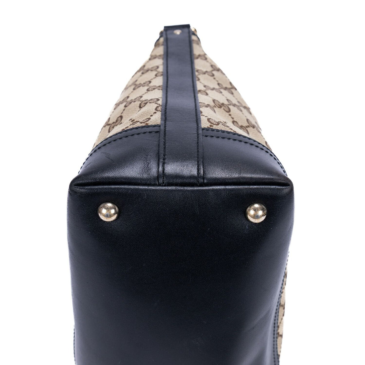 Gucci Zip Hobo Beige Black GG Canvas — view 8