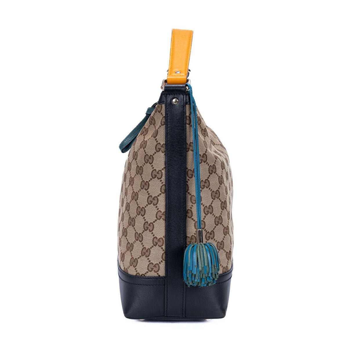 Gucci Zip Hobo Beige Black GG Canvas — view 4