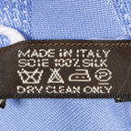 Hermes Scarf Blue 100% Jacquard Silk — view 5