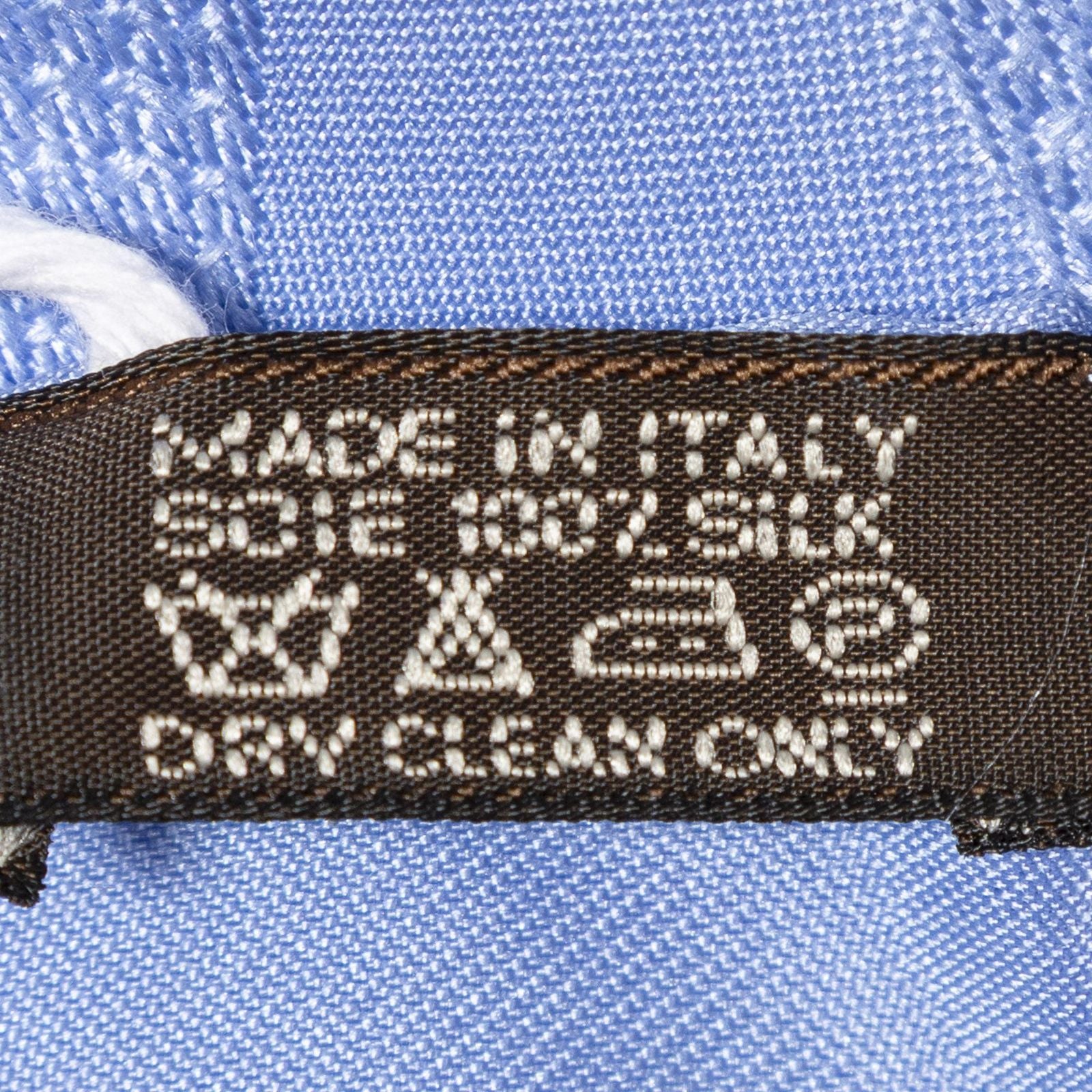 Hermes Scarf Blue 100% Jacquard Silk — view 5